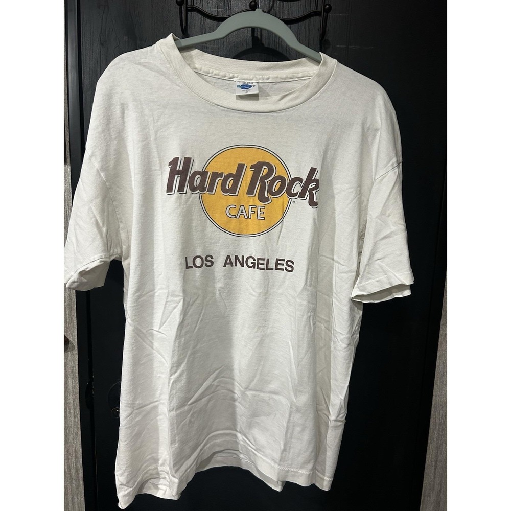Hard Rock Cafe Los Angeles T Shirt USA Made Single Stitch Mens XL VINTAGE
